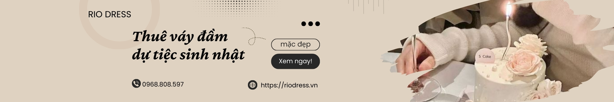Cho thuê váy đầm dự sinh nhật