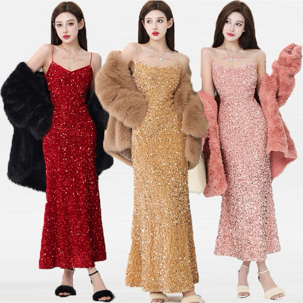 Váy kim tuyến lấp lánh được ưa chuộng để diện trong các sự kiện