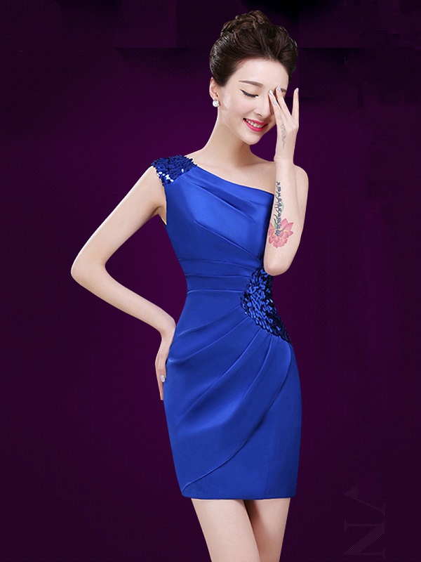 Mẫu đầm đẹp màu xanh coban