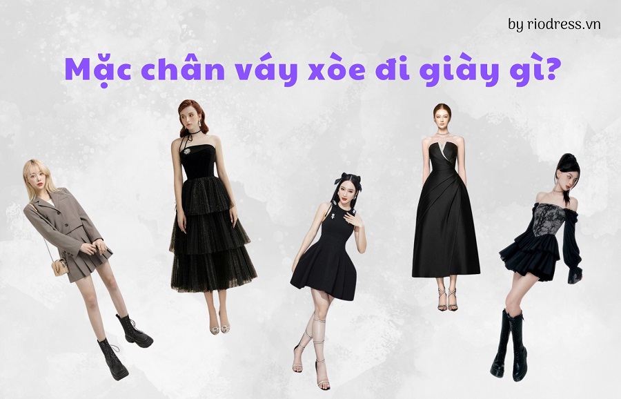 Mặc chân váy xòe đi giày gì? Cách kết hợp giày với váy xòe