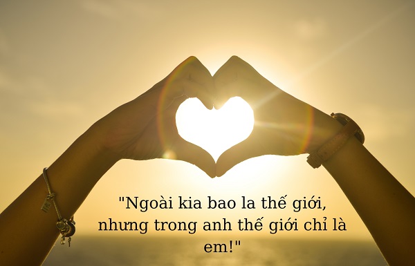 Câu nói tỏ tình dễ thương