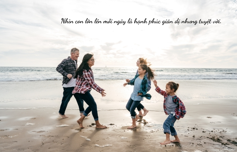 Nụ cười của con là nguồn năng lượng tích cực vô giá đối với cha mẹ.