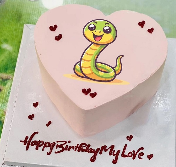 Mẫu bánh sinh nhật cho vợ tuổi Tỵ