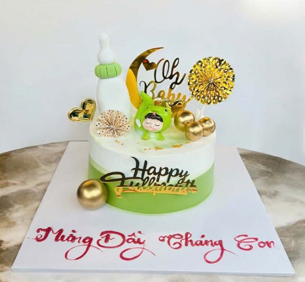 Mẫu bánh đầy tháng bé tuổi Tỵ