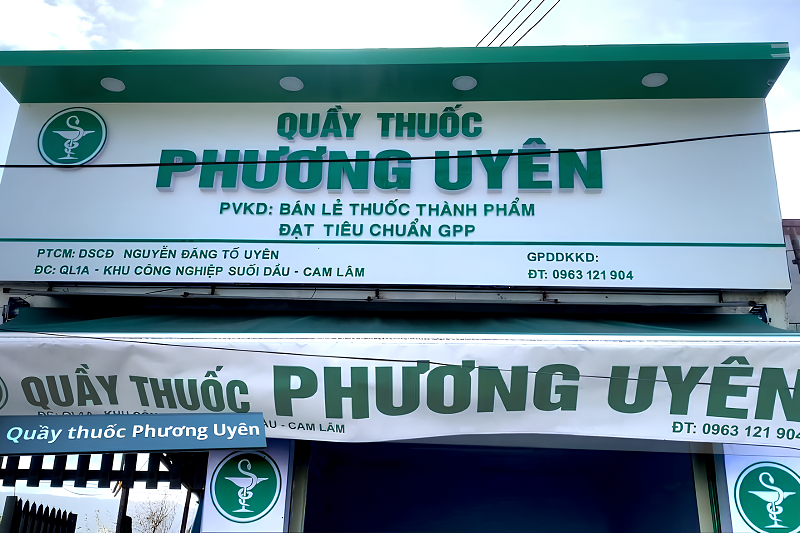 Biển quầy thuốc tây đẹp đạt chuẩn GPP