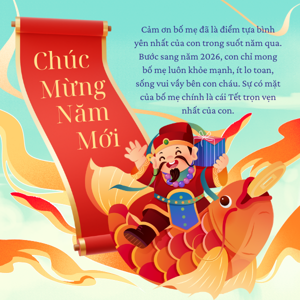 những câu chúc tết hay​ dành cho bố mẹ